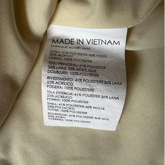 High-quality tweed knit skirt from Club Monaco beige size 00 - Picture 6 of 7